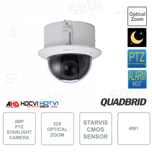 SD52C232-HC-LA - Dahua - Telecamera 2MP - 4in1 - HDCVI - Zoom Ottico 32x - Starlight PTZ HDCVI - CMOS Starvis