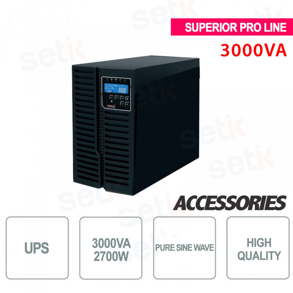 Sistema de alimentación ininterrumpida UPS 3000VA 2700W Superior Pro