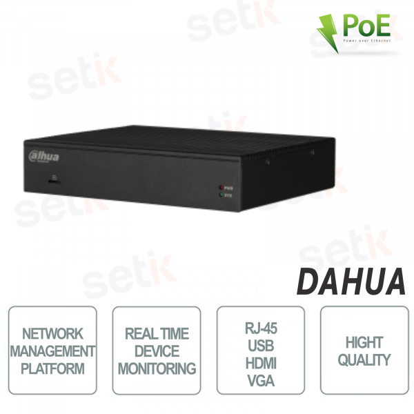 Plateforme de gestion de réseau PoE Ethernet Usb HDMI Vga Alarme