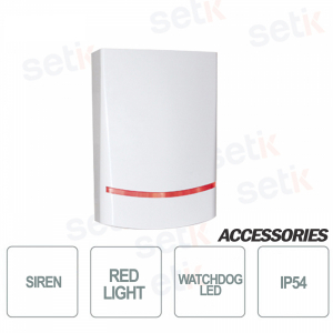 Blade 01 AMC Outdoor Siren: Professional Security with LEDs and Protections