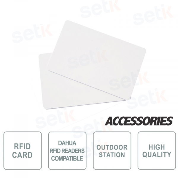 RFID cards for prearranged outdoor stations - Dahua