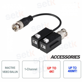 Coppia Video Balun Dahua Passivi 4K HD CVI TVI AHD CVBS