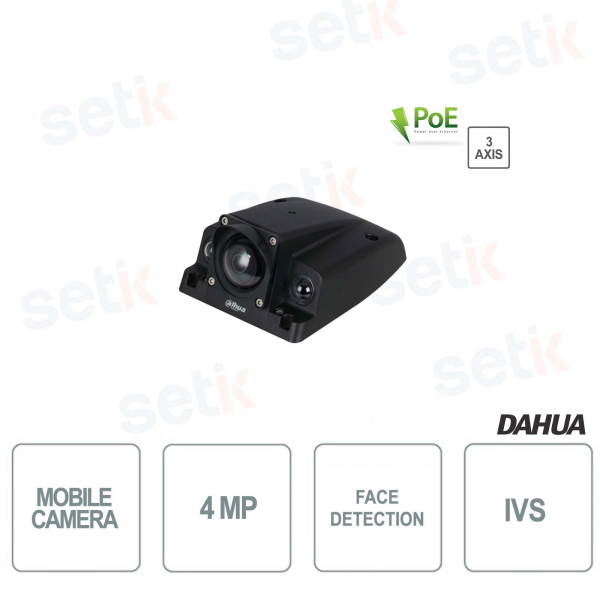 Caméra ip mobile dahua 4mp anti-vandalisme ir 30m