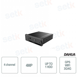 nvr ip móvil 4 canales poe 4mp gps 3g / 4g wifi dahua