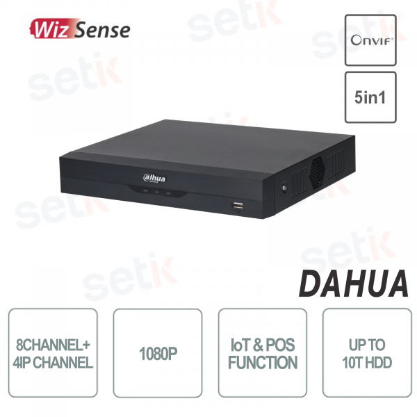 XVR 5IN1 H265+ 8 canali coassiali+4 canali IP 6MP IoT POS Video analisi Onvif  - DAHUA