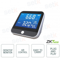 ZKTECO - Monitor Rilevatore Facile da trasportare multifunzionale per il controllo della qualità dell'aria