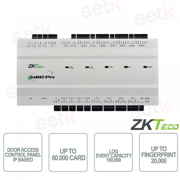 ZKTECO - Pro Series - Access control panel for doors based on IP technology - inBio-460 PRO