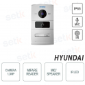 Hyundai - Estación de videoportero IP para exteriores con cámara colorida de 1.3Mp - Lector de tarjetas Mifare