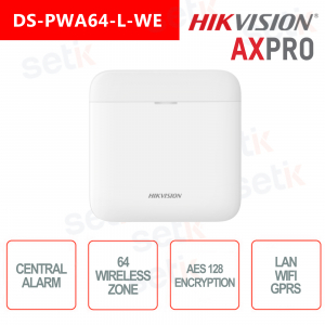 Central Alarm Hikvision AXPro Lan Wi-Fi GPRS 64 Zones