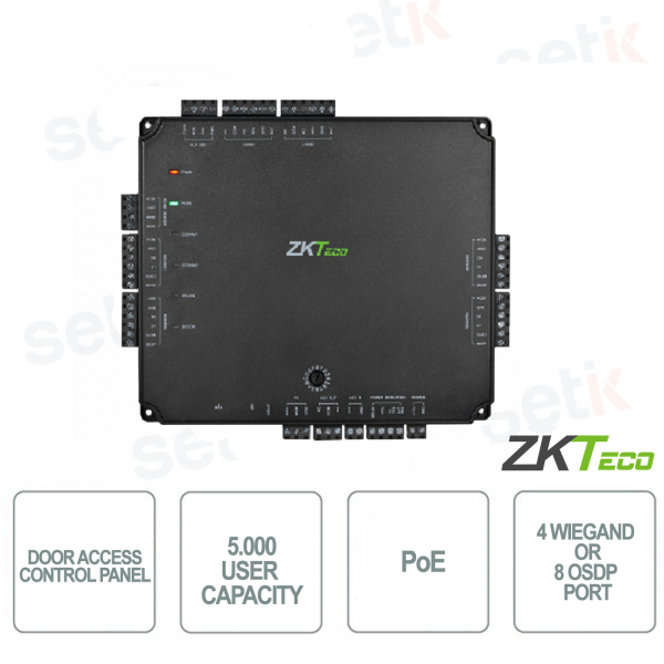 ZKTECO - Pannello controllo accessi PoE con applicazione web integrata - Montaggio a muro
