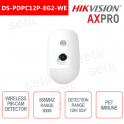 Hikvision AXPro Sensor de movimiento Pir-cam Wireless 868Mhz 12M 85.9 ° Inmunidad a mascotas