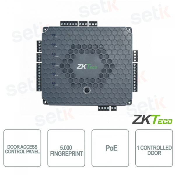 ZKTECO - Access control panel With integrated web application poe - 5000 Users - Wall mounting