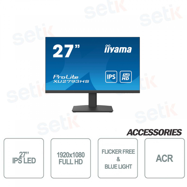 27 inch monitor iiyama ips led full hd - acr