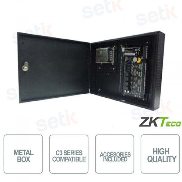ZKTECO - Caja metálica Para Serie C3 - Tapa de hierro