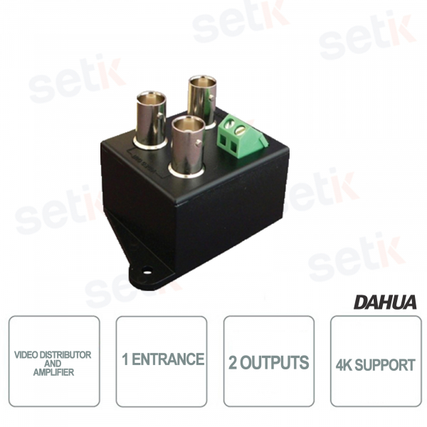 Dahua Videoverteiler und Verstärker für HDCVI/TVI/AHD/CVBS-Signale - Unterstützt 4K