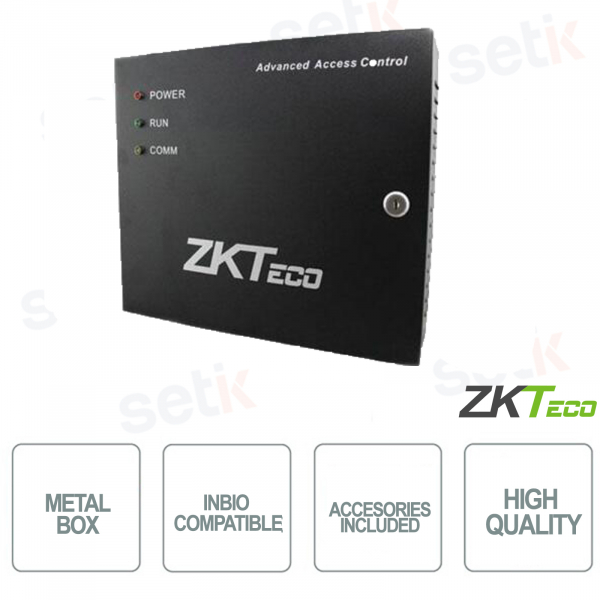 ZKTECO - Caja metálica para serie Inbio - Tapa de hierro