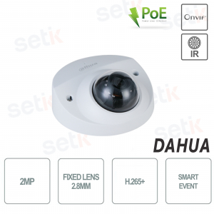 Dome Camera PoE Camera Onvif 2MP Lite 2.8mm IR30 IVS IP67 IK10