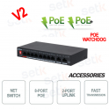 Switch PoE de bureau Watchdog 8 ports PoE + 2 liaisons montantes - Version S2 Dahua