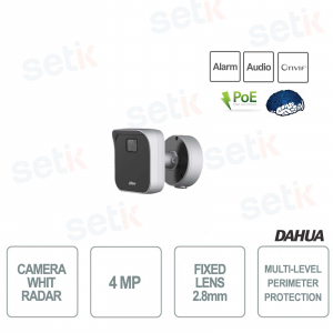dahua 4mp - cámara radar de audio y video ir 35m