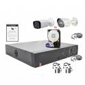 Hybrid-Videoüberwachungs-Kit 16 Kanäle 1080P 2MP Komplettsetik