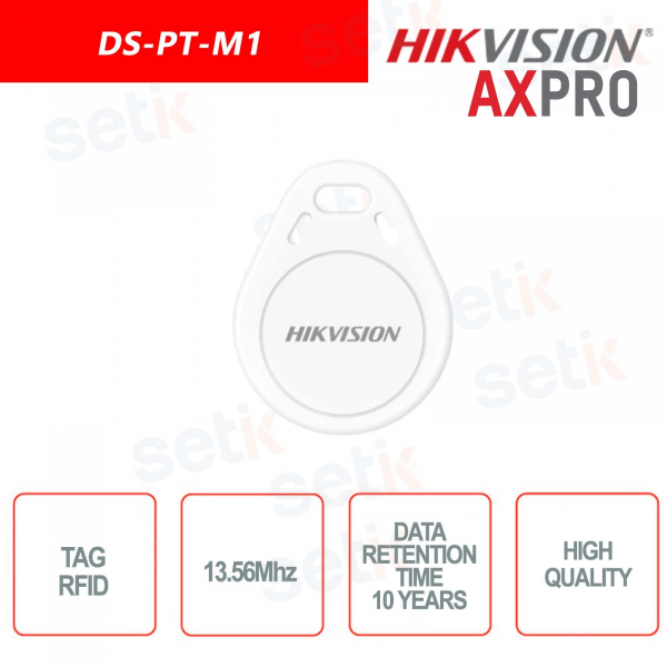 Tag rfid 13.56Mhz pour lecteurs de proximité AXPro hikvision