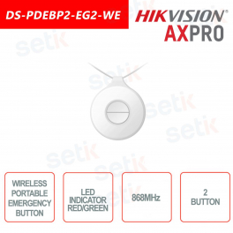 Bouton d'urgence portable sans fil Hikvision AXPro