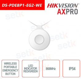 Botón de emergencia portátil inalámbrico Hikvision AXPro