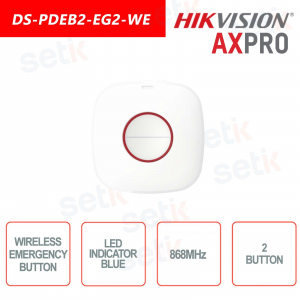 Bouton d'urgence sans fil Hikvision AXPro