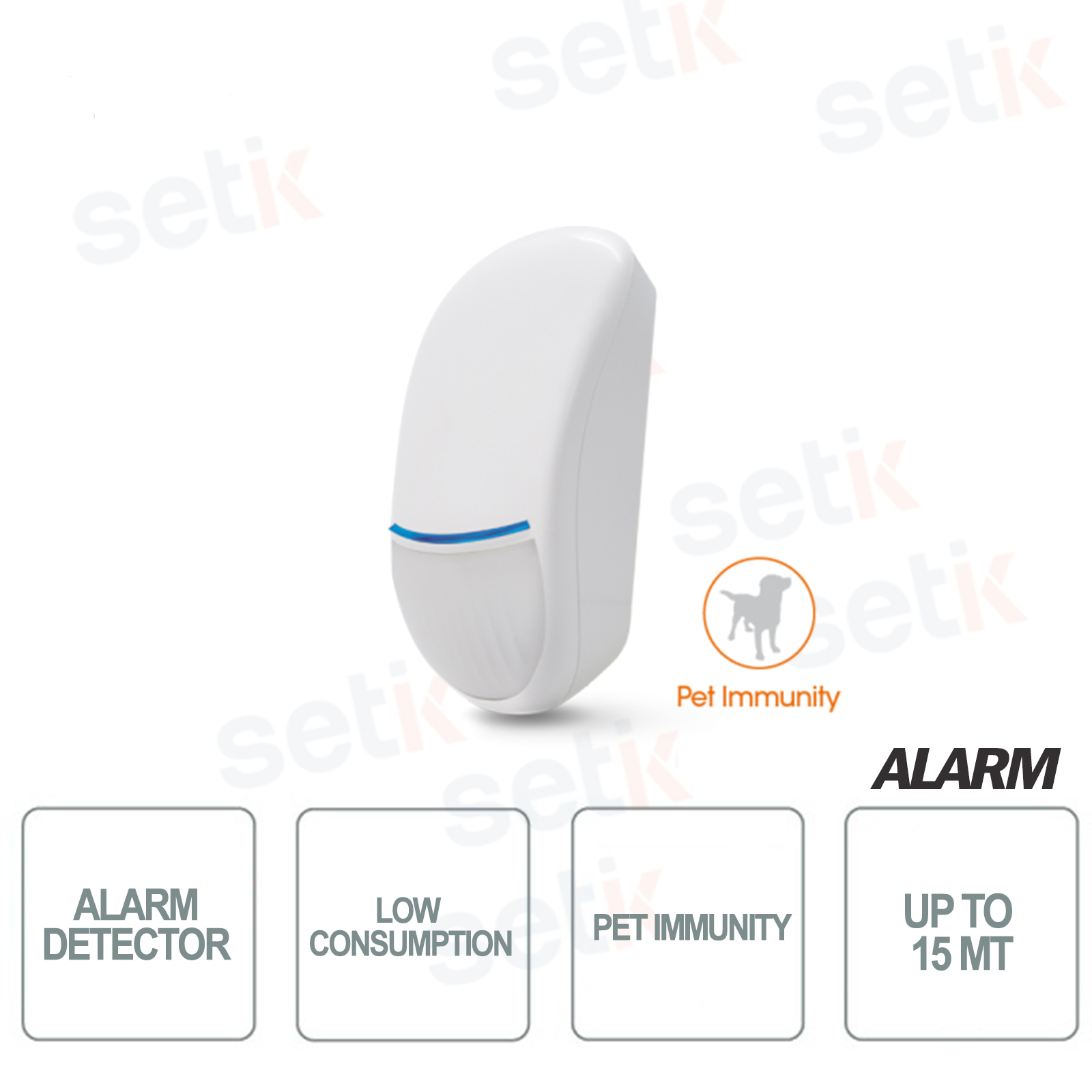 DT1 - Sensore doppia tecnologia resistenze EOL 