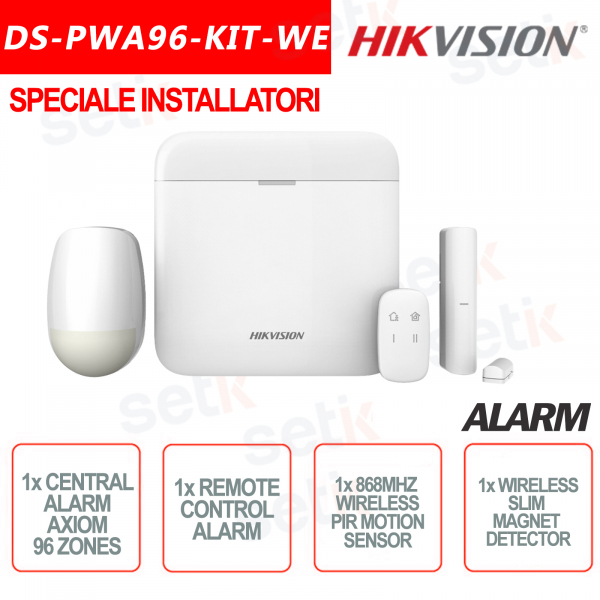 copy of Promo - Hikvision Axiom Pro Kit di Allarme Professionale 868MHz Wireless senza fili 96 ZONE