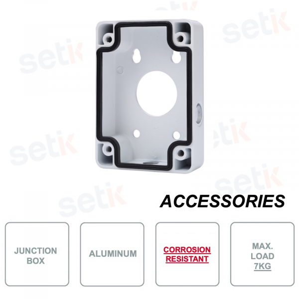 Junction box in aluminum - Anti-corrosion - White color - Max 7Kg