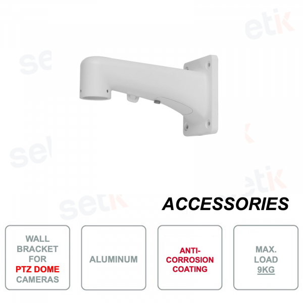 Wall mount for Dahua PTZ Dome cameras - Anti-corrosion coating