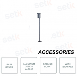Habillage pluie - Avec support vertical au sol - Noir - En aluminium