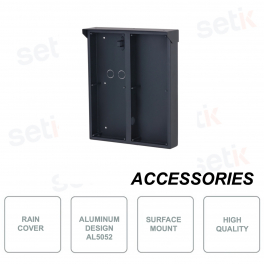 Copertura antipioggia - In alluminio AL 5052 - Colore nero