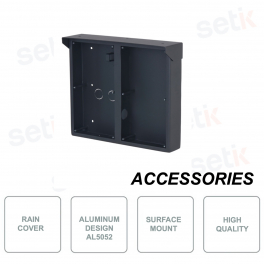 Regenschutz - Schwarze Farbe - Aus Aluminium - Sonnenschutz