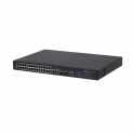 Manageable Industrial Network Switch - 24 PoE 100mbps Ports and 2 Gigabit Optical Ports - Watchdog