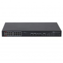 Manageable Network Switch - 16 PoE 100Mbps Ports and 2 Gigabit SFP Ports - Version V3