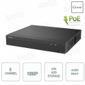 Imou Nvr 8 Canaux IP Onvif PoE 1080P H.265+ 1HDD Audio Bidirectionnel