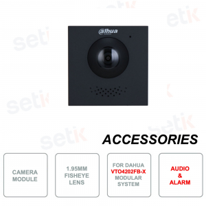 IP PoE ONVIF® video door phone - 2MP - 1.9mm Fisheye lens - IP65 and IK07 - S2 version