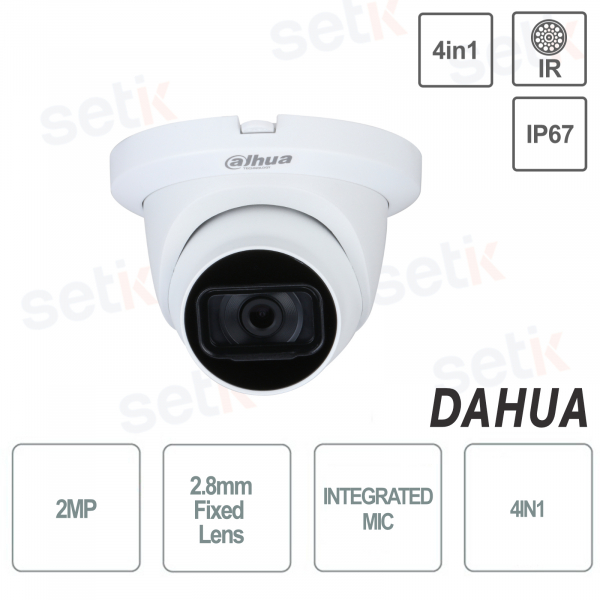 Dome camera 4in1 2MP 2.8mm ir60 Microphone