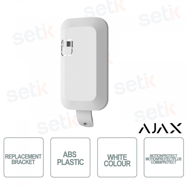 White Ajax replacement bracket in ABS plastic