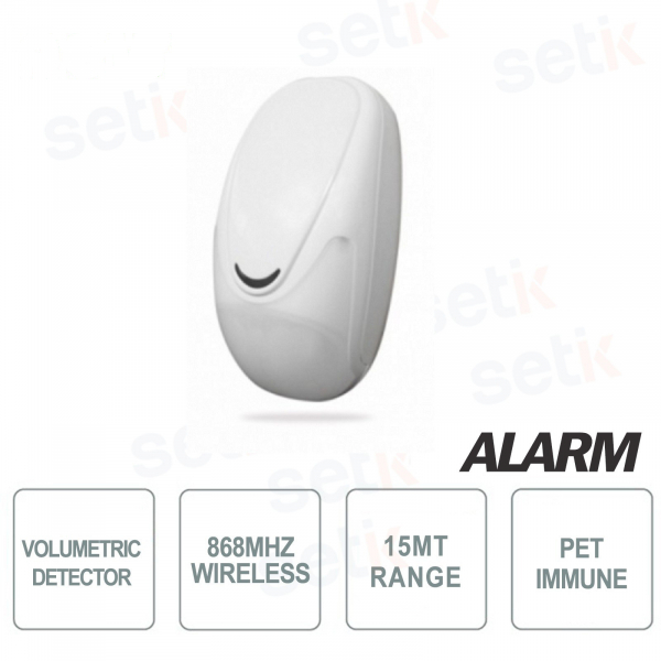 Volumetric sensor 868Mhz IR Pet Immune - AMC