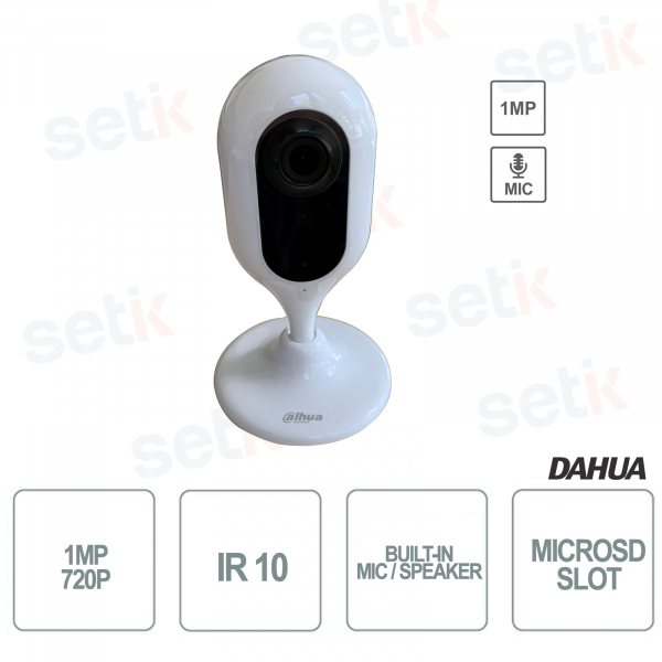 Dahua Mini Caméra IP WiFi 1MP Audio et Microphone IR