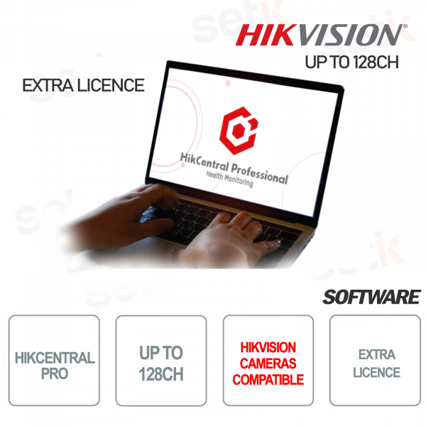 HikCentral Professional V2.1.0 License - 128 Channels - Hikvision Software for Security Systems