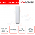 Hikvision K-Band Wireless Dual Technology AM Detector de cortina - Inmune a mascotas