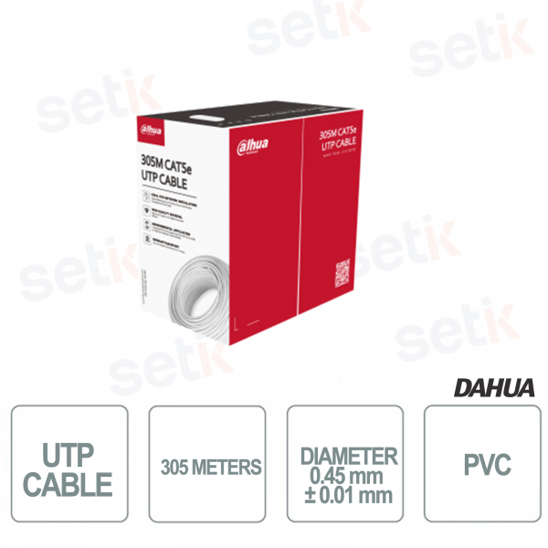Dahua UTP 305 Mètres - PVC - Câble Dahua