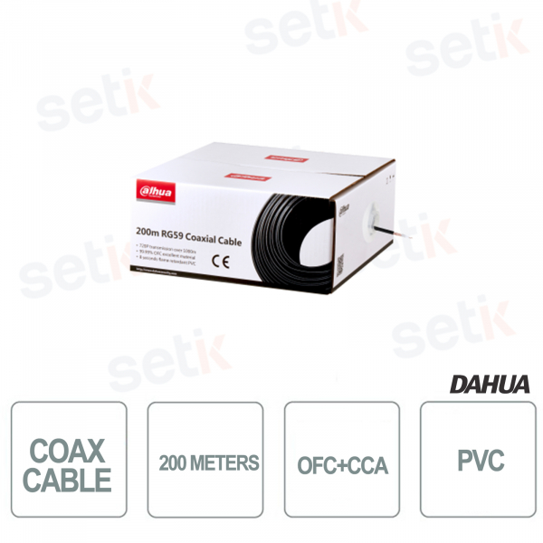 Madeja de Cable 200 Metros - RG59 - Dahua