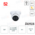 Dahua Caméra extérieure 4en1 5MP Varifocal 2.7-13.5mm Starlight IR60 IP67 Microphone