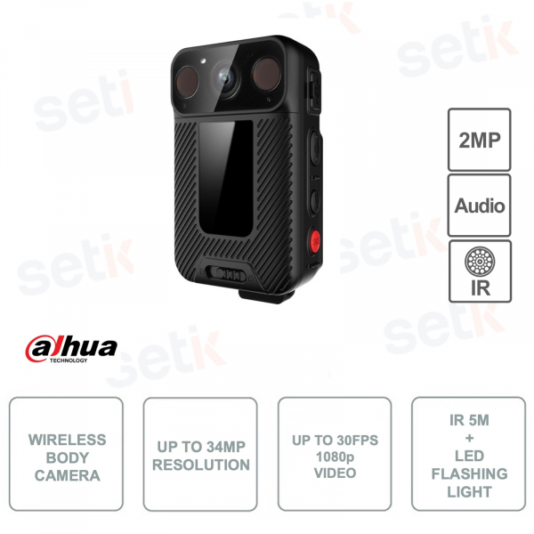 Terminal portable sans fil - Écran tactile 2 pouces - Résolution vidéo 2MP 1080p - Résolution d'image jusqu'à 34MP