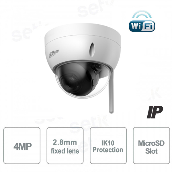 Caméra IP extérieure sans fil Dahua 4MP 2,8 mm ONVIF® IK10